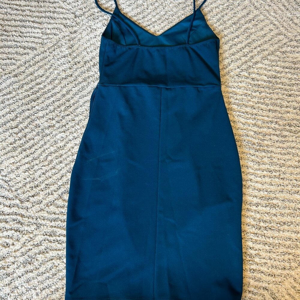 Lulus Teal "Forever Your Girl Blue Bodycon Dress" - Picture 3 of 4